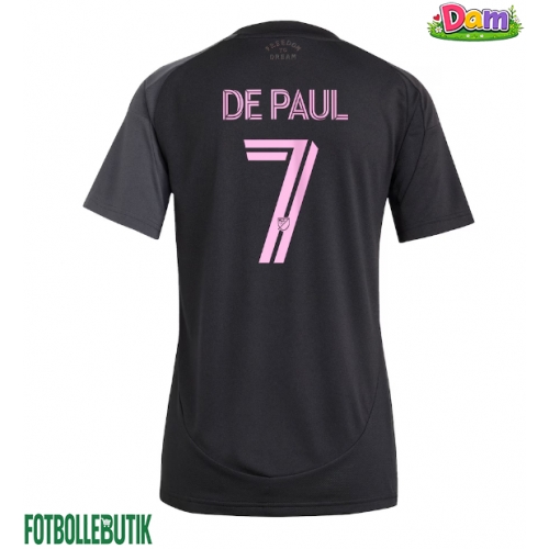 Inter Miami Rodrigo De Paul #7 Bortatröja Kvinnor 2025-26 Kortärmad